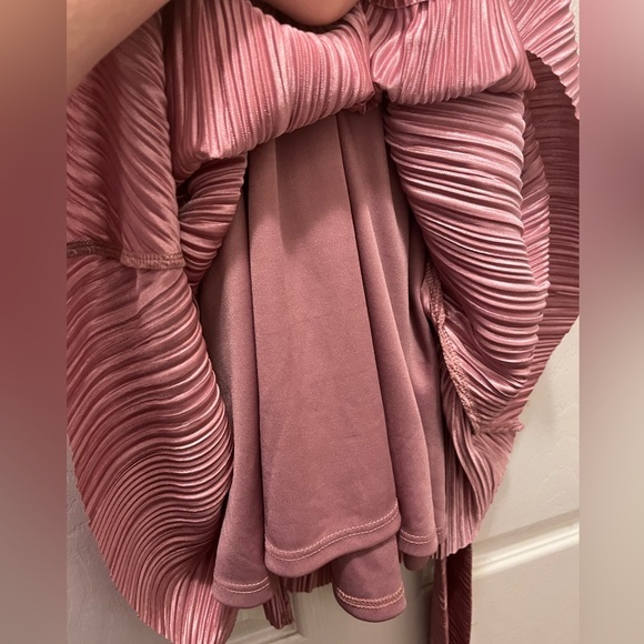 Lucy in the Sky Marcia Pleated Mini Dress in Pink NWOT - Picture 12 of 15
